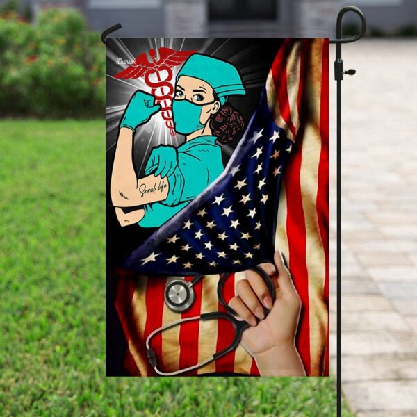 Nurse Scrub Life Flag: THN2078F - Show Your Pride - Image 6