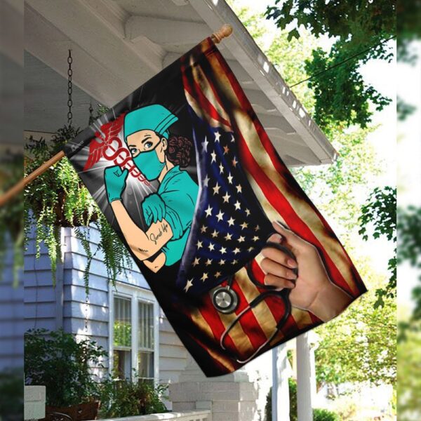 Nurse Scrub Life Flag: THN2078F - Show Your Pride - Image 3