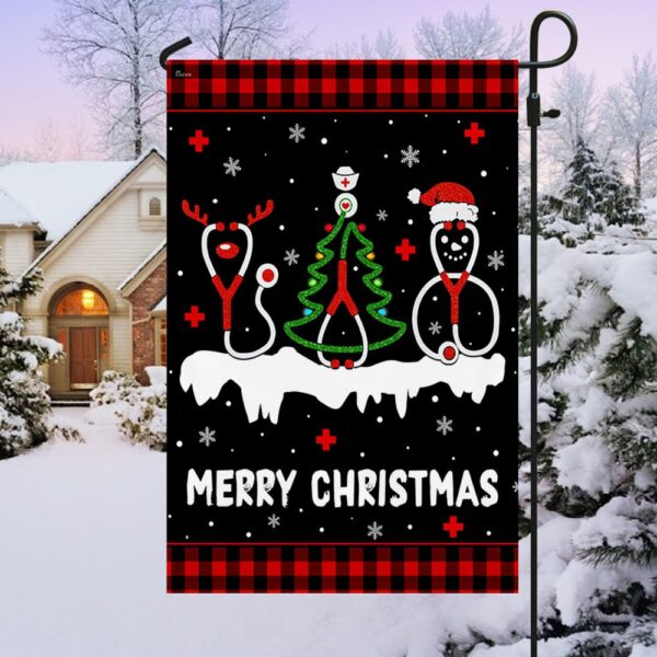 Nurse Christmas Flag: Perfect Holiday Gift for Nurses (TQN744F) - Image 3