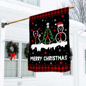 Nurse Christmas Flag: Perfect Holiday Gift for Nurses (TQN744F)
