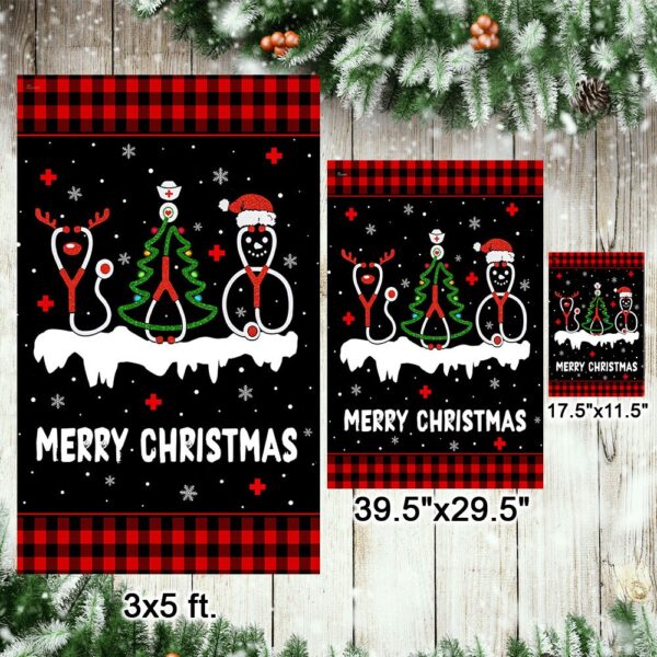 Nurse Christmas Flag: Perfect Holiday Gift for Nurses (TQN744F) - Image 7