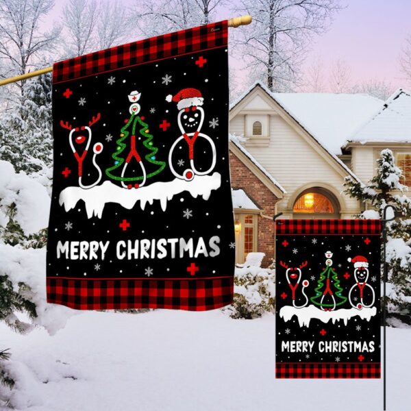 Nurse Christmas Flag: Perfect Holiday Gift for Nurses (TQN744F) - Image 4
