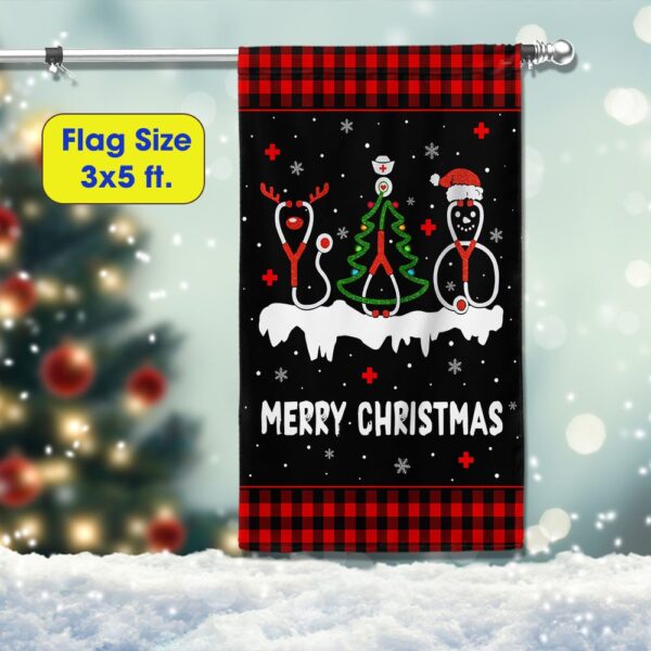 Nurse Christmas Flag: Perfect Holiday Gift for Nurses (TQN744F) - Image 6