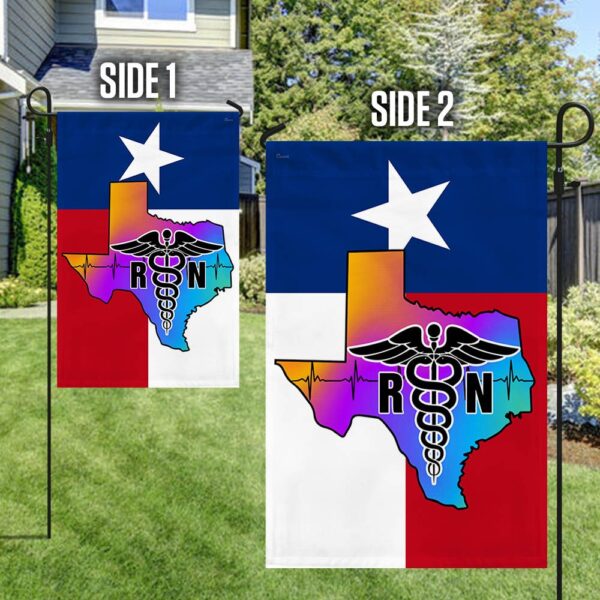 Texas RN Nurse T-Shirt: Proud RN Flag Design - Image 4
