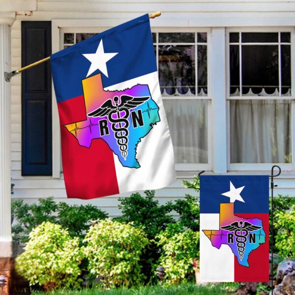 Texas RN Nurse T-Shirt: Proud RN Flag Design - Image 5