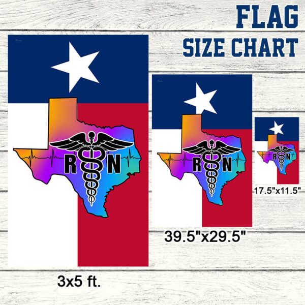 Texas RN Nurse T-Shirt: Proud RN Flag Design - Image 7
