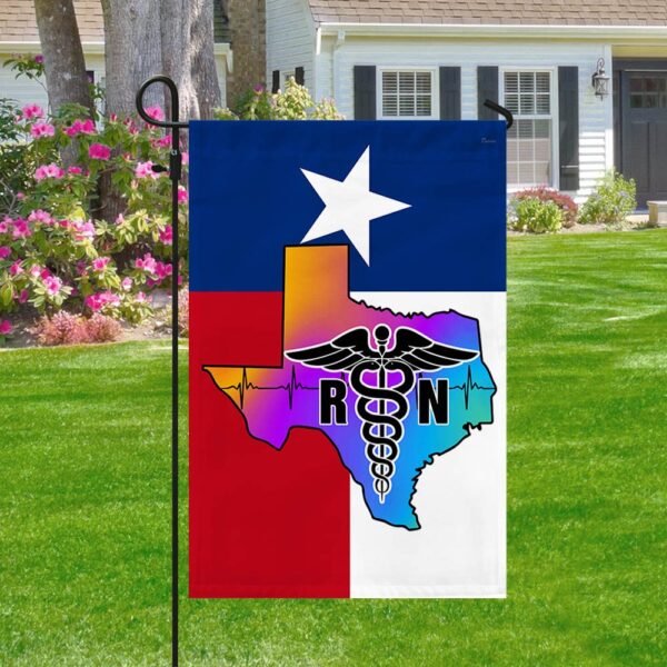 Texas RN Nurse T-Shirt: Proud RN Flag Design - Image 3