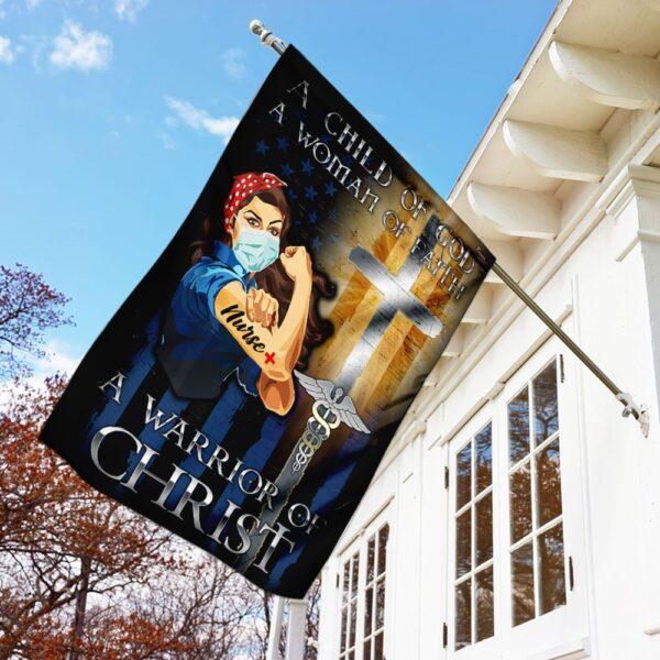 Nurse Warrior of Christ Flag: Christian Nurse Decor PS242F - Image 7