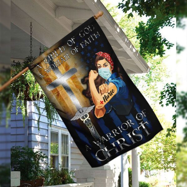 Nurse Warrior of Christ Flag: Christian Nurse Decor PS242F - Image 8