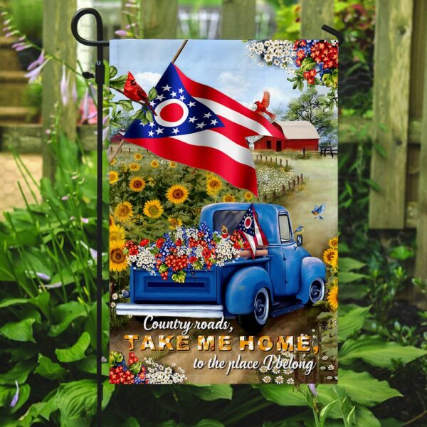 Ohio Country Roads Flag: Celebrate the Buckeye State - Image 2