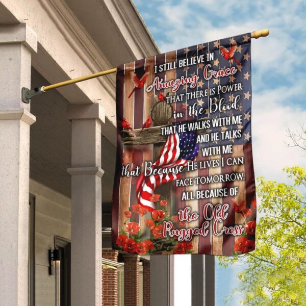 Old Rugged Cross Flag: PN167Fv1 - Christian Flag for Home & Garden - Image 6