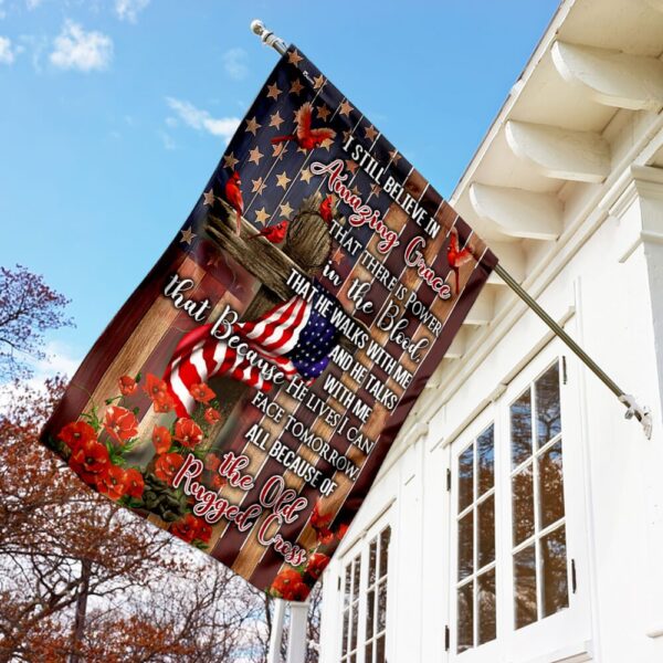 Old Rugged Cross Flag: PN167Fv1 - Christian Flag for Home & Garden - Image 7