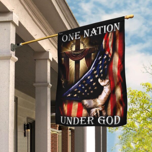 One Nation Under God: American US Flag - Patriotic Decor