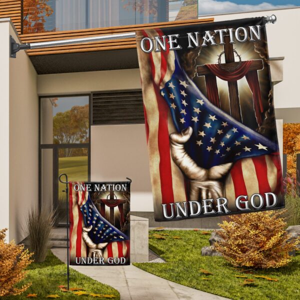 One Nation Under God. American US Flag THB2013F - Image 7