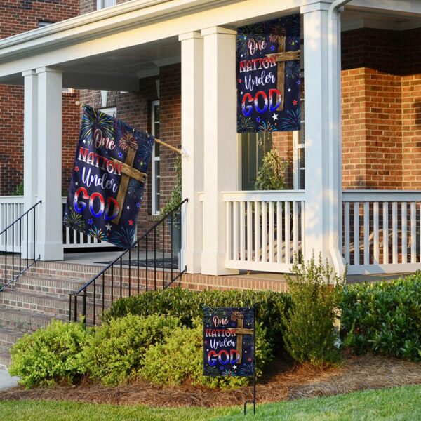 One Nation Under God Flag: 4th of July Patriotic Decor TQN1261F - Image 2