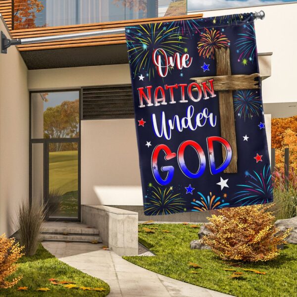 One Nation Under God Flag: 4th of July Patriotic Decor TQN1261F - Image 3