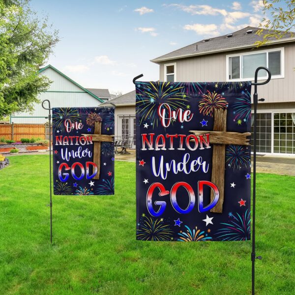 One Nation Under God Flag: 4th of July Patriotic Decor TQN1261F - Image 5
