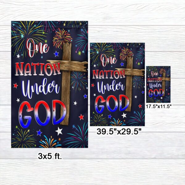 One Nation Under God Flag: 4th of July Patriotic Decor TQN1261F - Image 7