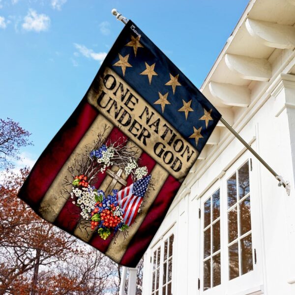 One Nation Under God Flag: MLH939F - Patriotic American Flag - Image 2
