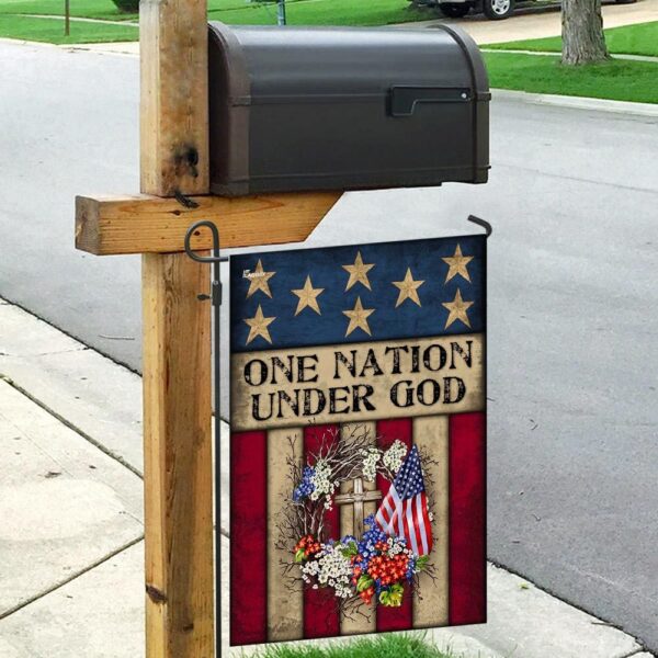 One Nation Under God Flag: MLH939F - Patriotic American Flag - Image 9
