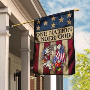One Nation Under God Flag: MLH939F - Patriotic American Flag