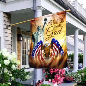 One Nation Under God Eagle Flag: American Flag V4