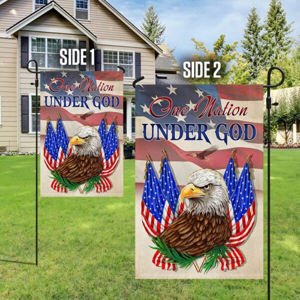 One Nation Under God Eagle Flag: Patriotic American TQN1223F - Image 5