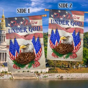 One Nation Under God Eagle Flag: Patriotic American TQN1223F