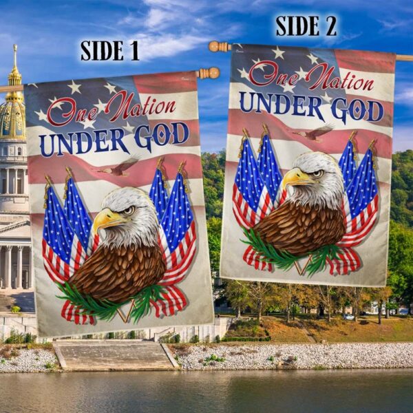 One Nation Under God Eagle Flag: Patriotic American TQN1223F