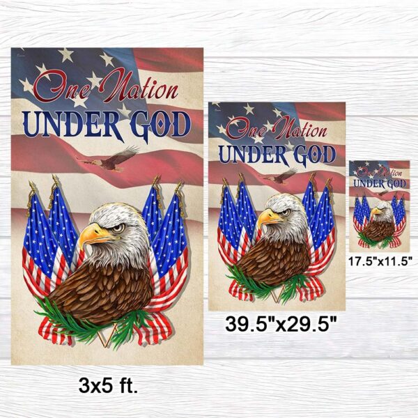 One Nation Under God Eagle Flag: Patriotic American TQN1223F - Image 7