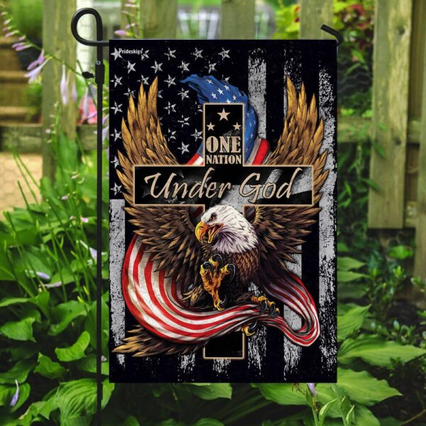 One Nation Under God Eagle Flag: TRL176F - Patriotic American Flag - Image 7