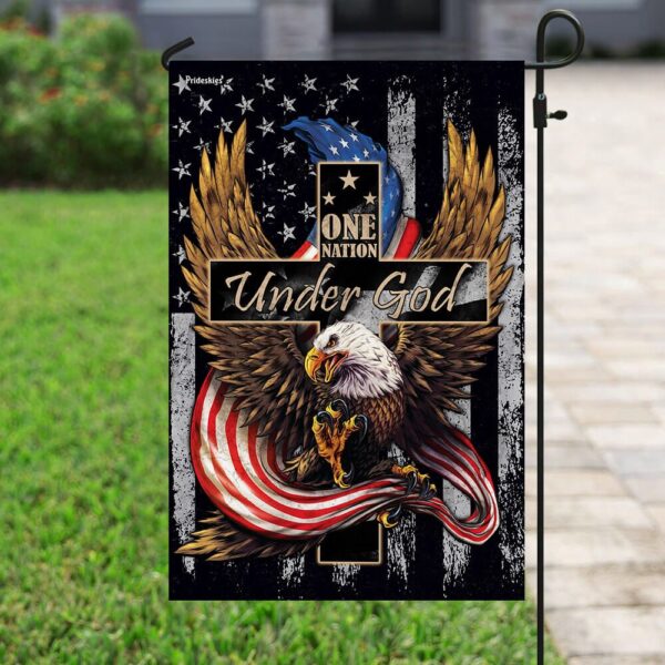 One Nation Under God Eagle Flag: TRL176F - Patriotic American Flag - Image 6