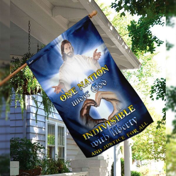 One Nation Under God Jesus Christ Flag: DDH1664F - Image 3