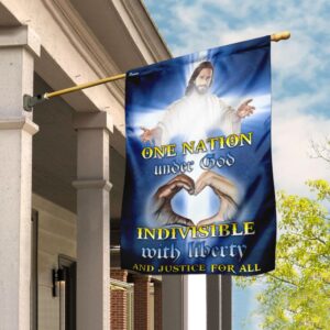 One Nation Under God Jesus Christ Flag: DDH1664F