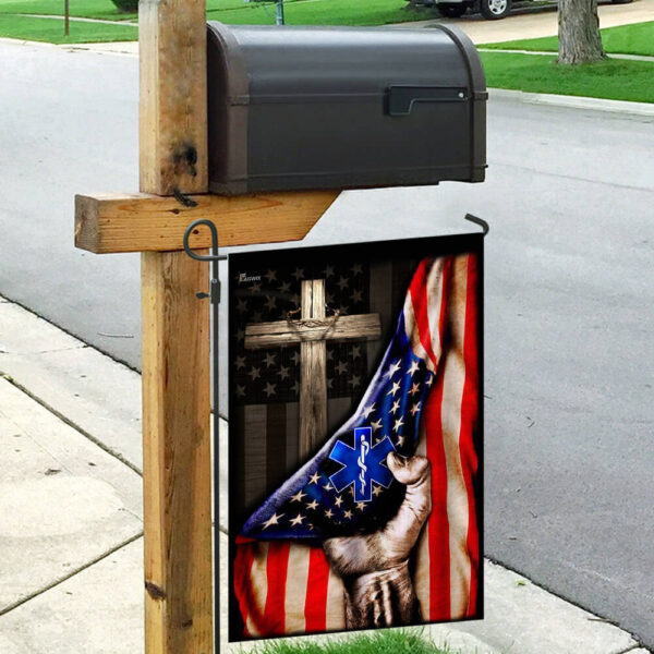 Paramedic Cross American Flag: Faith, Service, & Patriotism - Image 9