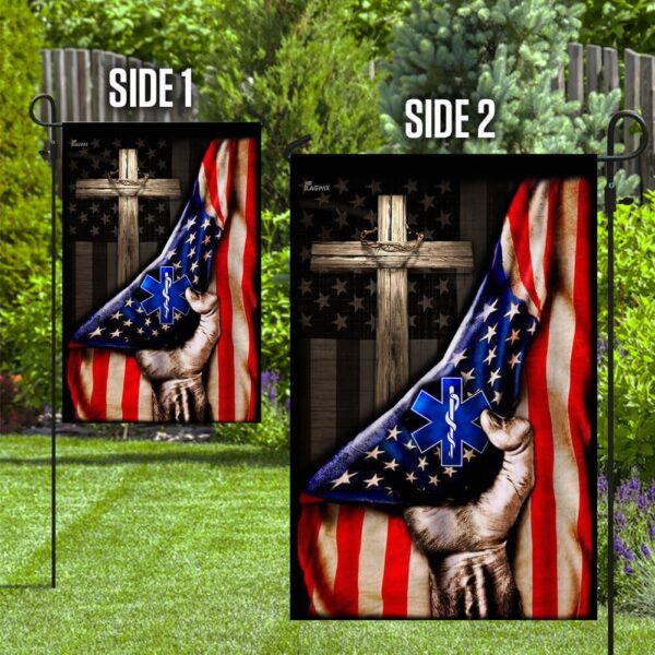 Paramedic Cross American Flag: Faith, Service, & Patriotism - Image 10