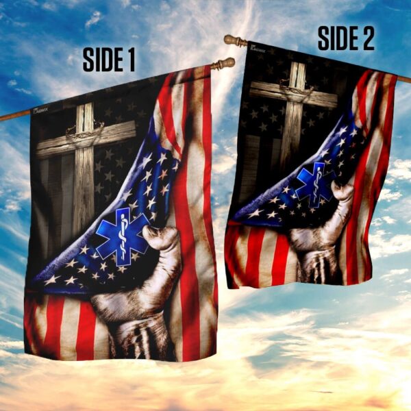 Paramedic Cross American Flag: Faith, Service, & Patriotism - Image 5