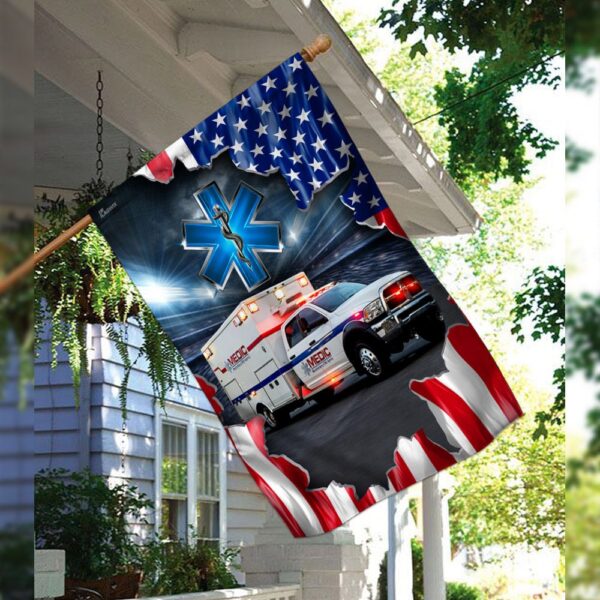 Paramedic Ambulance Flag: Emergency Medical Service Banner - Image 3