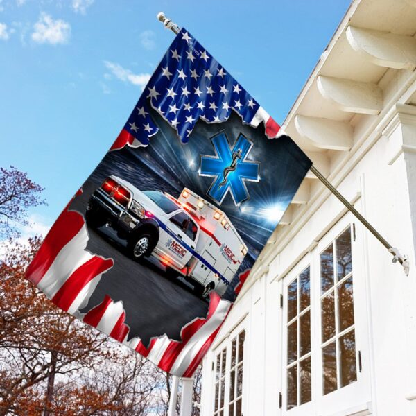 Paramedic Ambulance Flag: Emergency Medical Service Banner - Image 2