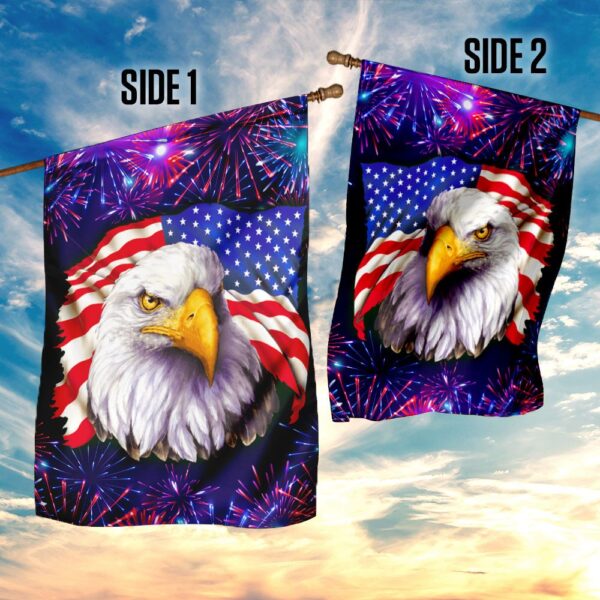 Patriotic Bald Eagle Flag: QNK203F American Pride Decor - Image 5