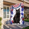 Patriotic Black Cat 4th of July T-Shirt