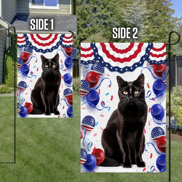 Patriotic Black Cat 4th of July T-Shirt - Image 5