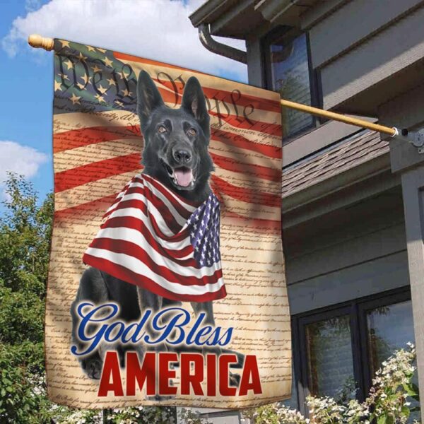 Patriotic German Shepherd 4th of July Dog T-Shirt - Image 2