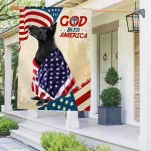 Patriotic German Shepherd Dog: God Bless America T-Shirt