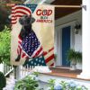 Patriotic Black Lab Dog: God Bless America T-Shirt