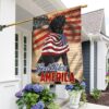 Patriotic 4th of July Black Lab Dog T-Shirt - God Bless America