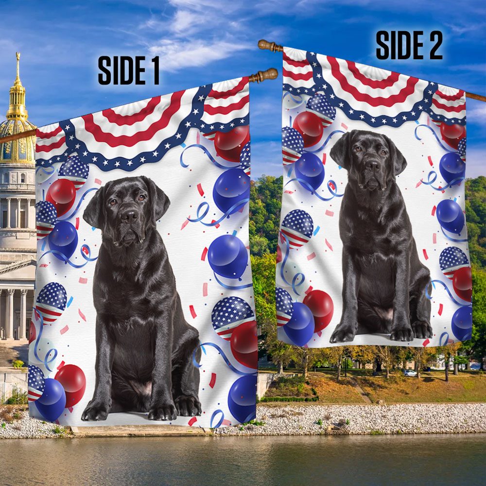 Patriotic Labrador 4th of July Dog T-Shirt - Image 2