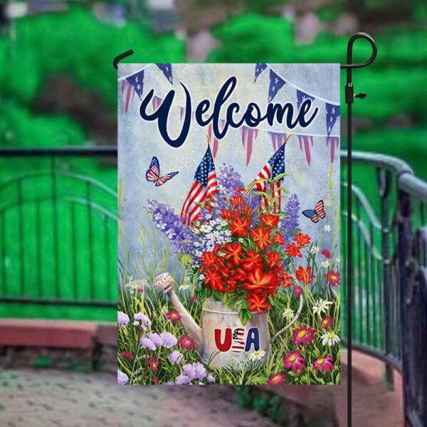 Patriotic 4th of July Flower Flag - TQN1220F - Image 3