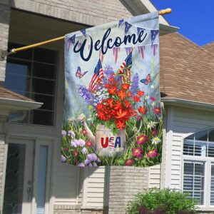 Patriotic 4th of July Flower Flag - TQN1220F