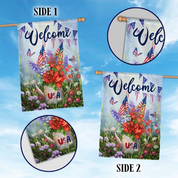 Patriotic 4th of July Flower Flag - TQN1220F - Image 2
